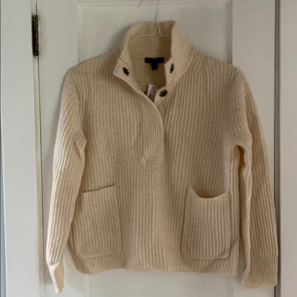J. Crew wool cream sweater